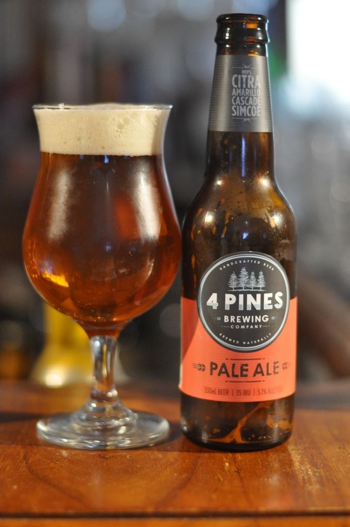 REVIEW 4 PINES PALE ALE Beer O'Clock Australia REVIEW 4 PINES PALE ALE Beer O'Clock Australia